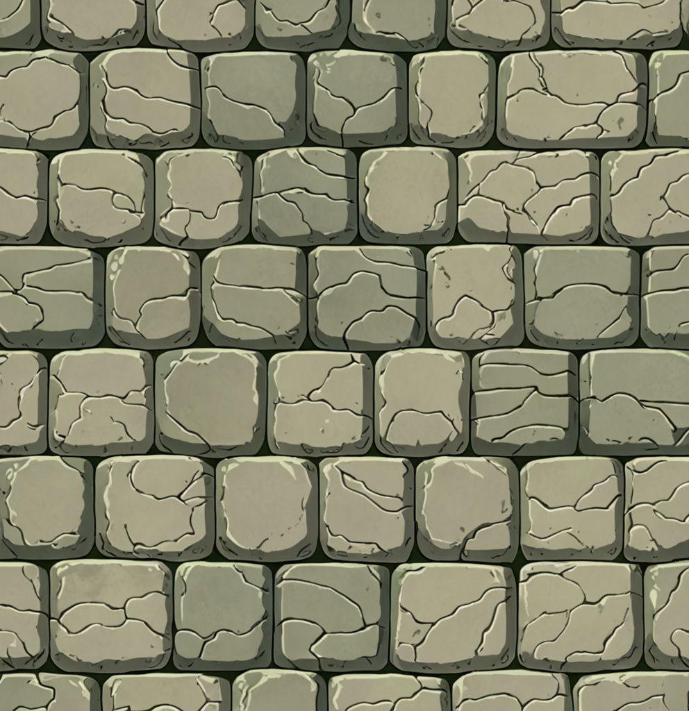 Prompt: create stone groove tile, anime style, studio Ghibli, stylized, aged, high resolution, repeatable, seamless, tillable
