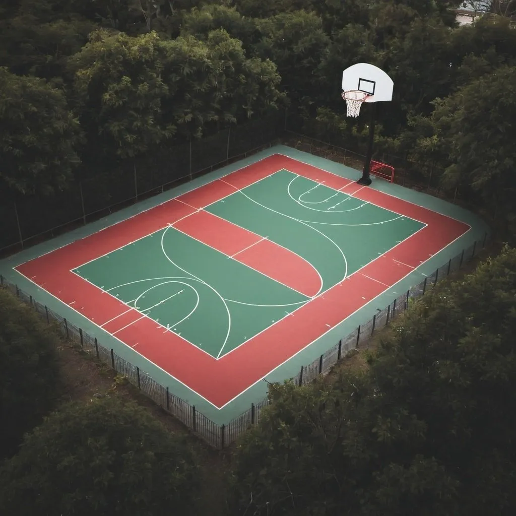 Prompt: basketball court
