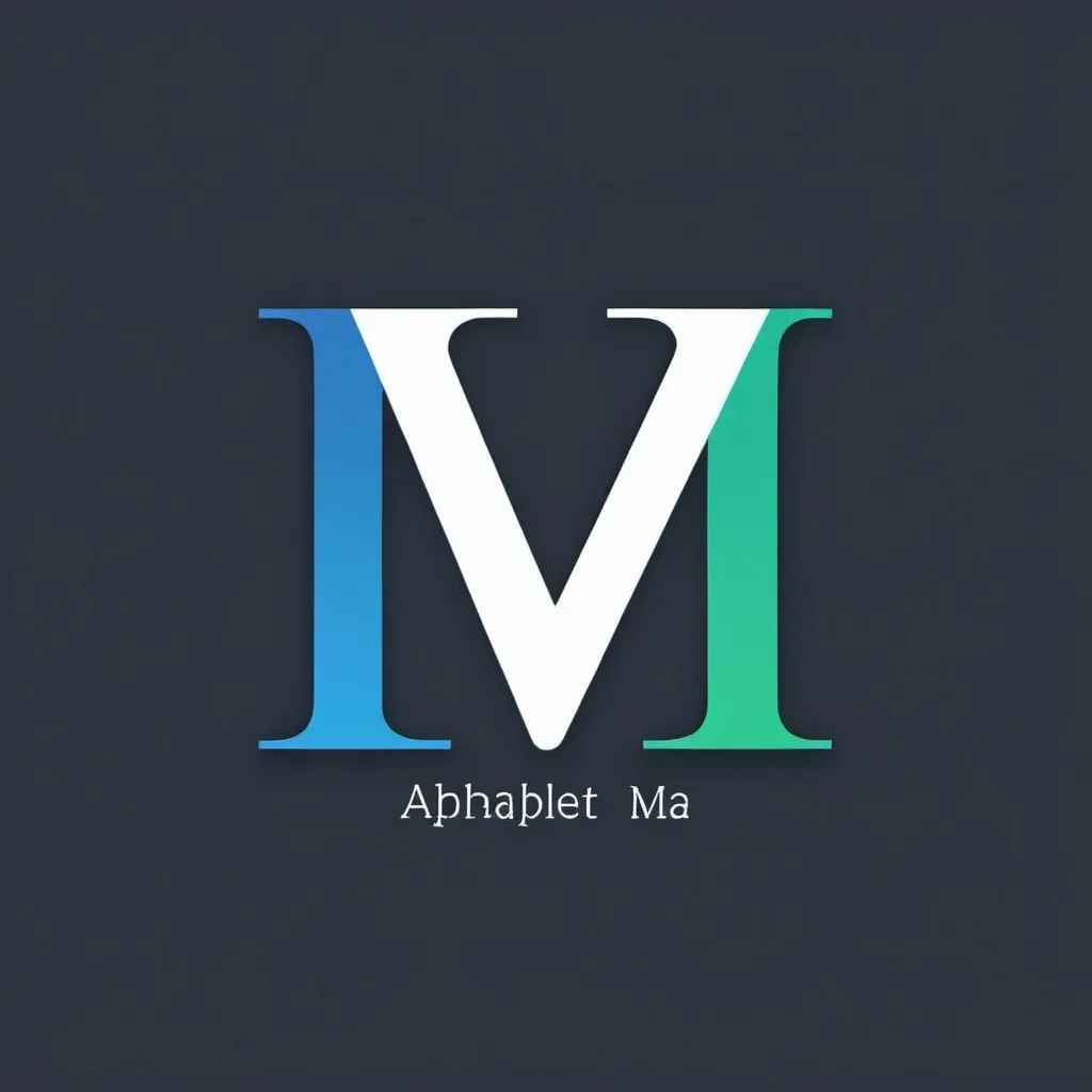 Prompt: Logo alphabet M&A