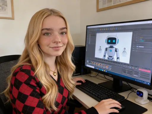 Prompt: su piel mas real con pecas cabello no tan perfecto 