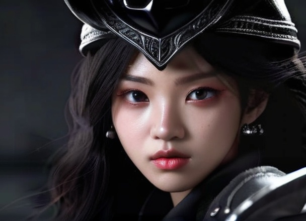 Prompt: BLACK LIKE DARK BLACK LIKE THE COLOR OF COAL BLASAIN QWEEN korean woman, princess, cowgirl, gooner, gooning, goon cave,HD, UHD, 4k, realistic CREEPYER THEN LAST TIME BOOO