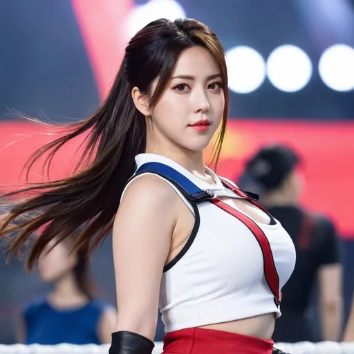 Prompt: beautiful TIfa From FF7 and Chun-Li, aubrey plaza, k pop idols Rosé, Lisa, Momo, Karina, Wonyoung, Winter, Giselle, Ningning, Xiaoting, Chaehyun, Nayeon, Jihyo, Sana, Yujin, Yunjin, Chaewon, Rose, Sakura, Suzy, Im Jinah, Miyeon, Yuqi, Yeji, Lia, Yuna, Chaeryeong, mixed together Into One person, princess, PERFECET GOON girl, gooner, gooning, goon cave,HD, UHD, 4k, realistic, GOONS ALWAYS LOSE