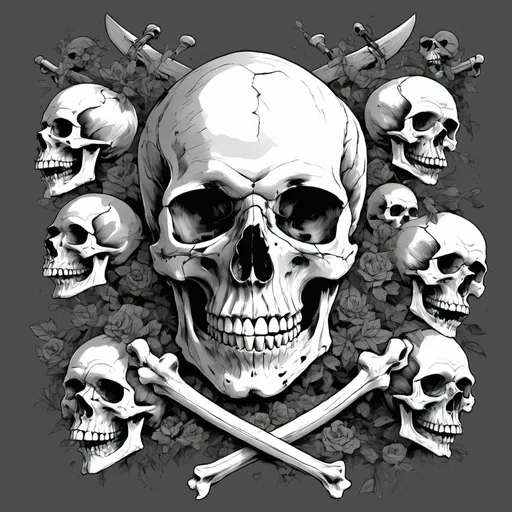 Prompt: Skull and Bones