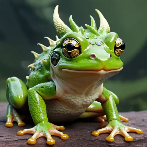 Prompt: Frog dragon hybrid 