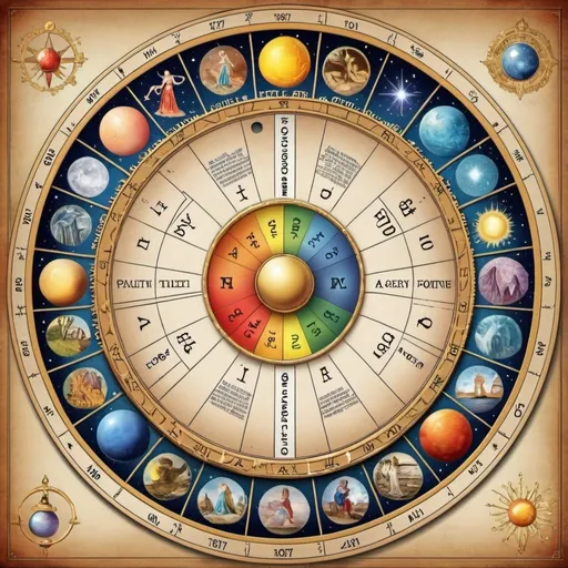 Prompt: Astrology Wheel of fortune
