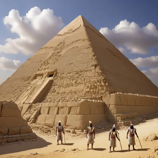 Prompt: The Israelites build pyramids in Egypt
