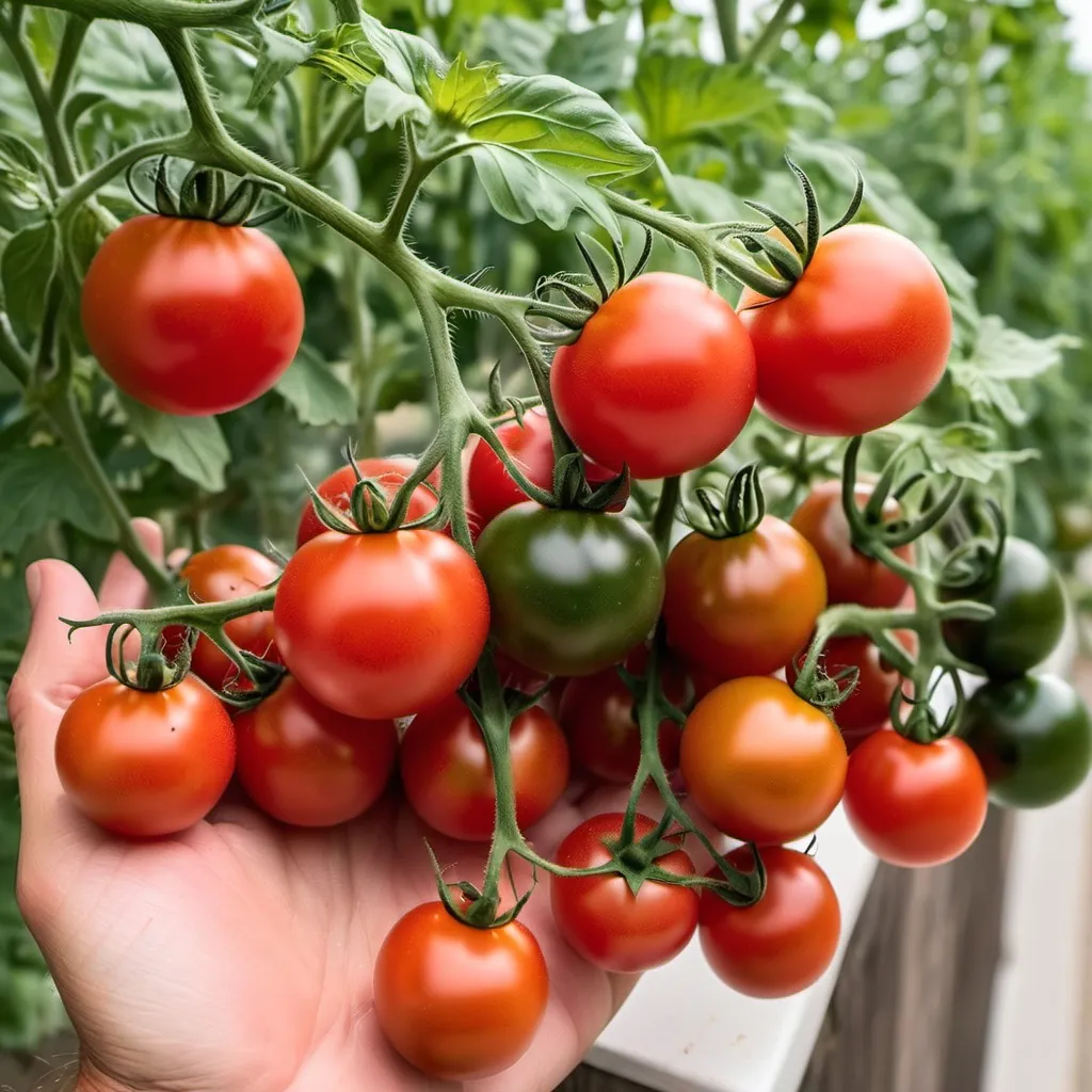 Prompt: 🍅 Tomato Lovers! 🍅

Do you love fresh, homegrown tomatoes?

We have cherry tomato plants just outside the Fellowship Hall double doors, and you're invited to stop by the church and pick some to take home!

Feel free to grab a handful and enjoy the fresh taste of summer.