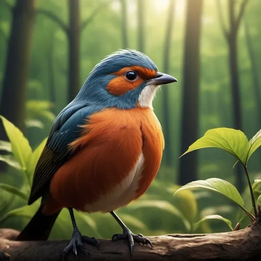 Prompt: make a realistic profile picture from nature for a youtube profile photo  whith some birds in the backround BUT NO PERSON
