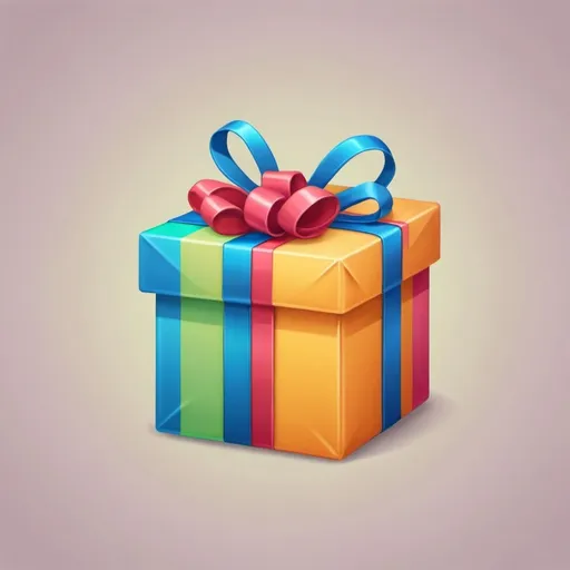 Prompt: Colored Present icon
