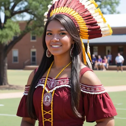 Prompt: Tyler Jr. College Apache Belle