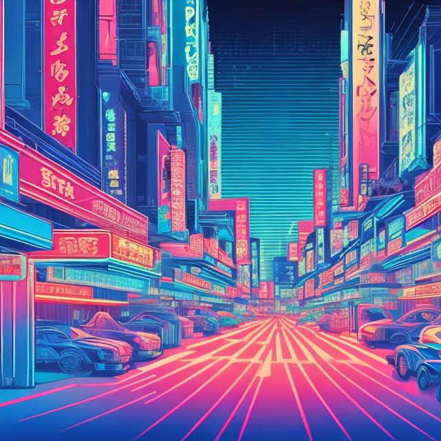 Prompt: kabuki synthwave full body blue shoes vibrant lighting blue city background