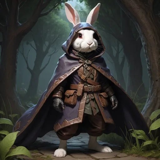 Prompt: rabbit CLoaked rogue


