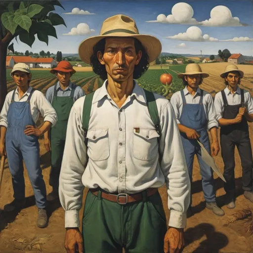 Prompt: Portinari "farm worker" revolution 
education