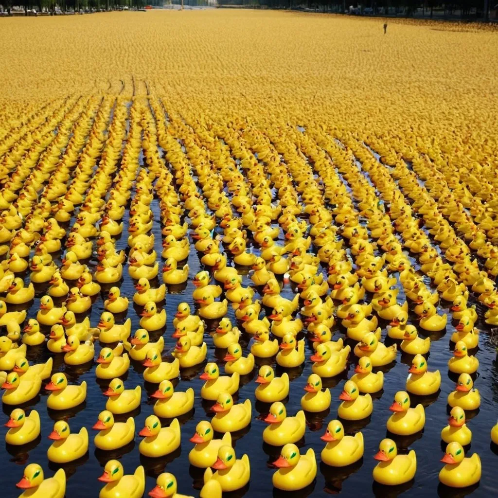 Prompt: 100,000,000,000 ducks 
