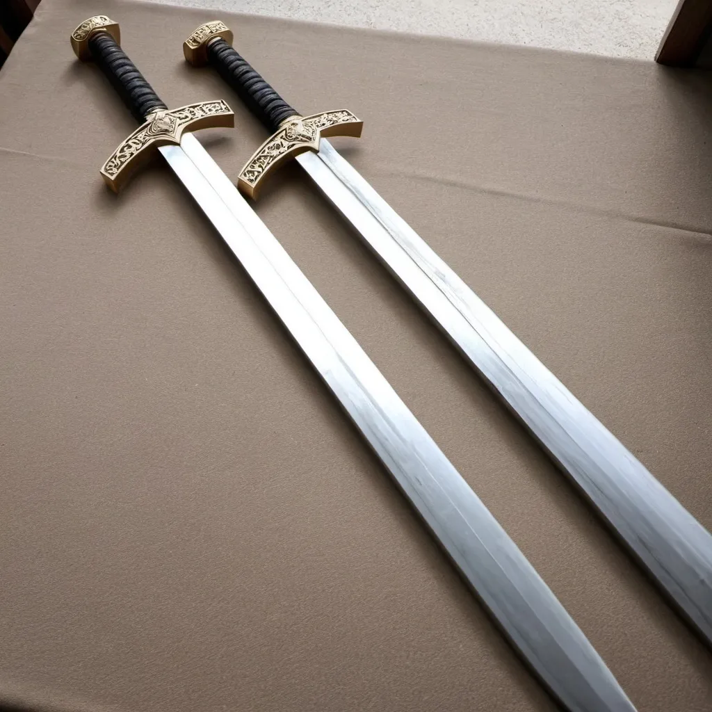 Prompt: Wedding swords.