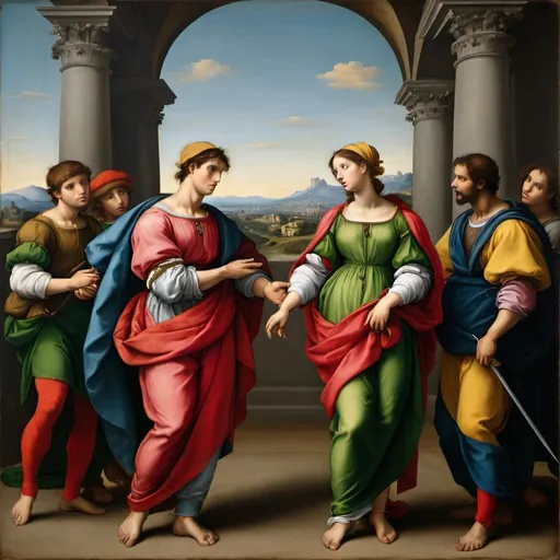 Prompt: raphael styled painting italian rennaissance