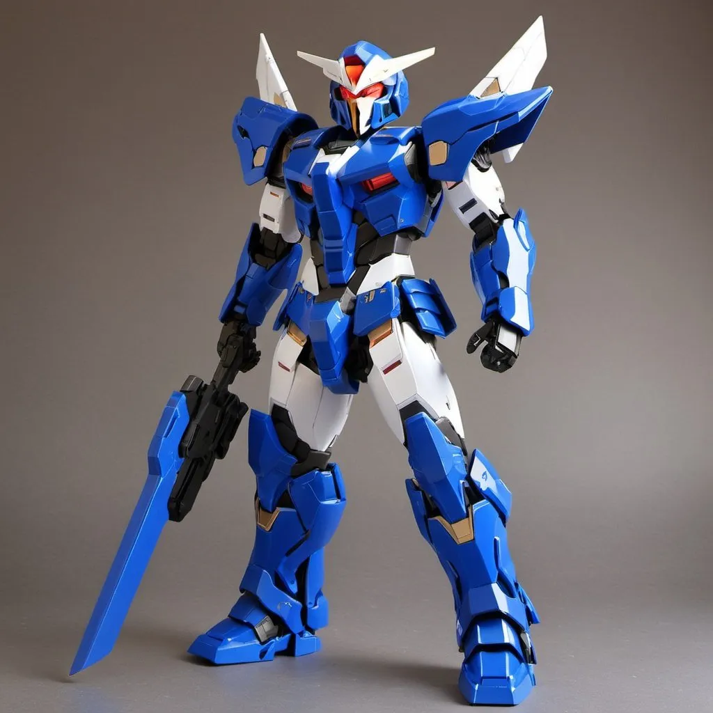 Prompt: Spartan-II gen 3 Mjolnir armor inspired by Gundam Exia