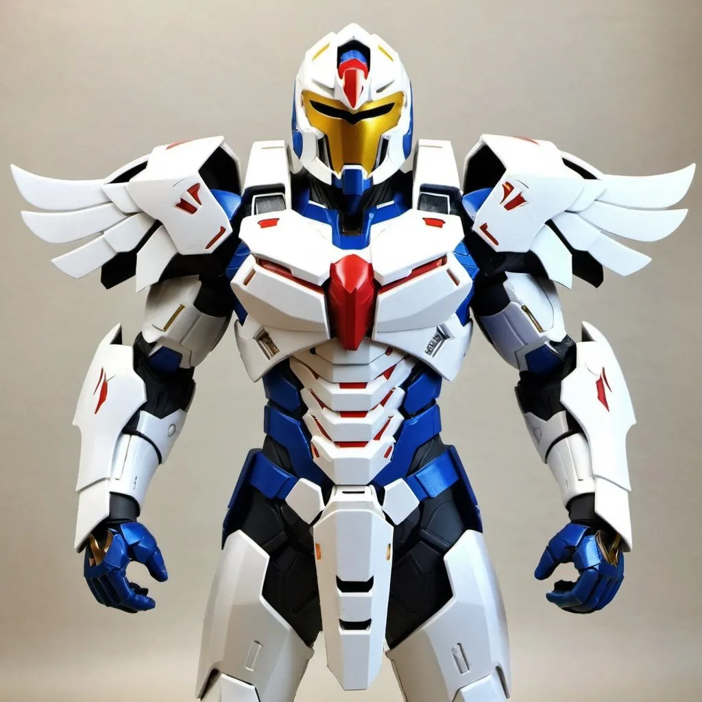 Prompt: Spartan-II gen 3 Mjolnir armor inspired by Wing Zero