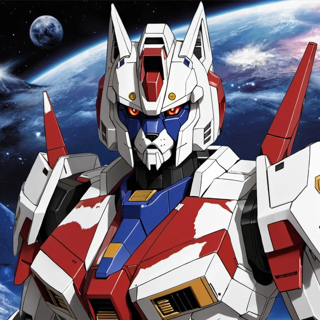 Prompt: Wolf Gundam