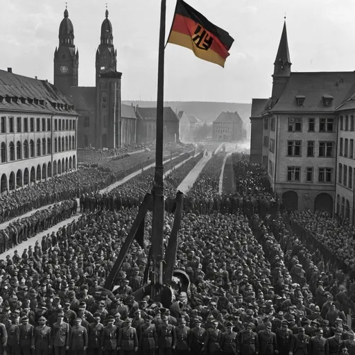 Prompt: an image of germany post world war 1 if hitler did not win the elections 