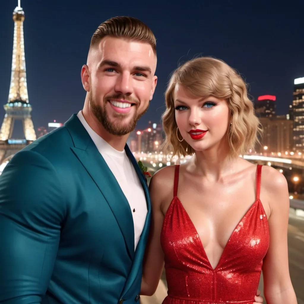 Prompt: Taylor swift and Travis kelce
