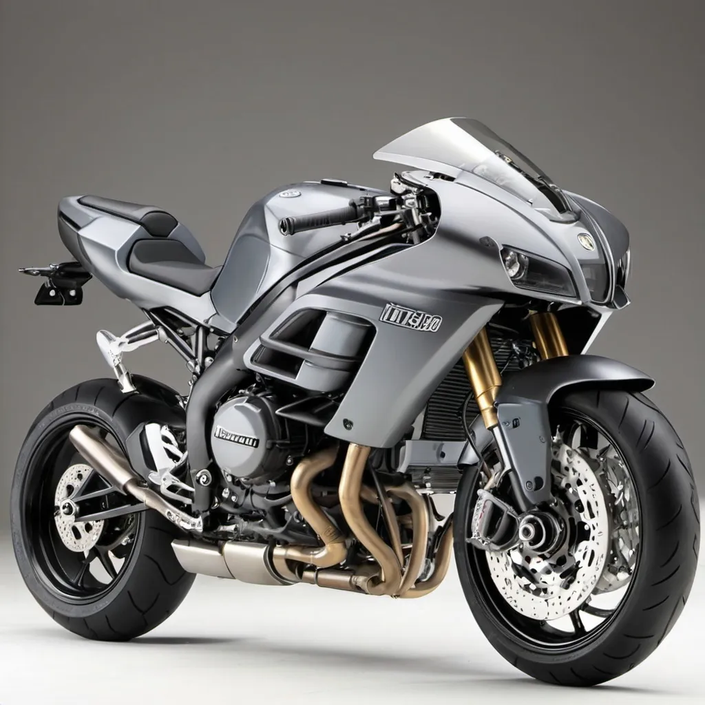 Prompt: A hybrid bike with feactures of
Kawasaki's ninja H2
Dodge Tomahawk
BMW R100S
Kawasaki AR50. ...
Ducati 350 Desmo. ...
Ducati Pantah 500SL. ...
Harley-Davidson Low Rider. ...
BMW R69S. ...
Ducati 1098. ...
Yamaha XT500.