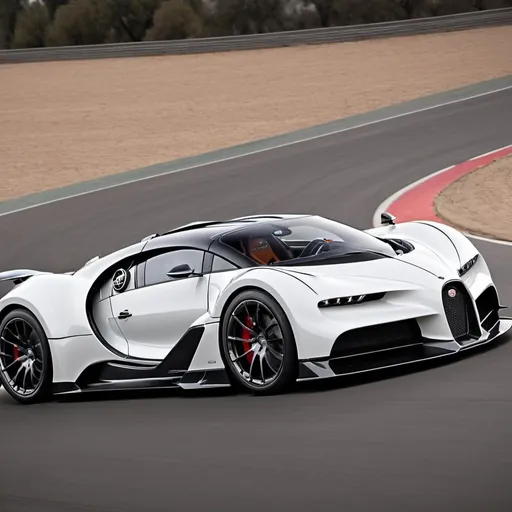 Prompt: A hybrid car with feactures of
Bugatti Centodieci. ...
Bugatti Chiron Super Sport 300+ ...
Mercedes-Maybach Exelero. ...
Lamborghini Veneno. ...
Lamborghini Sian FKP 37. ...
Pagani Huayra Roadster BC. ...
W Motors Lykan Hypersport. ...
Aston Martin Valkyrie
