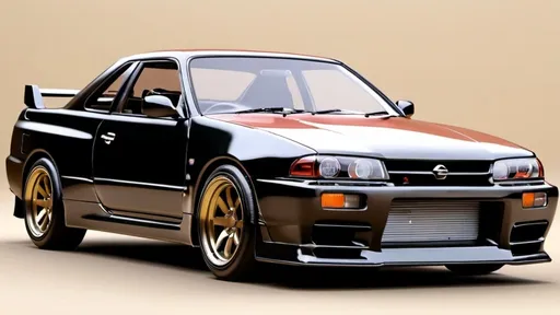 Prompt: Nissan Skyline R32 but it was designed in the 1950s