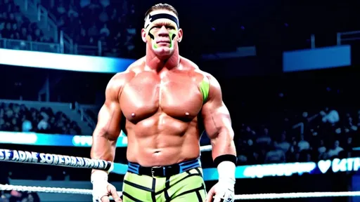 Prompt: John Cena dressed like stonecold Steve Austin 