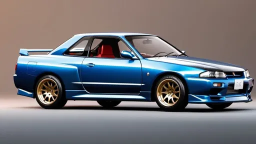 Prompt: Nissan Skyline R32 but it was designed in the 1950s