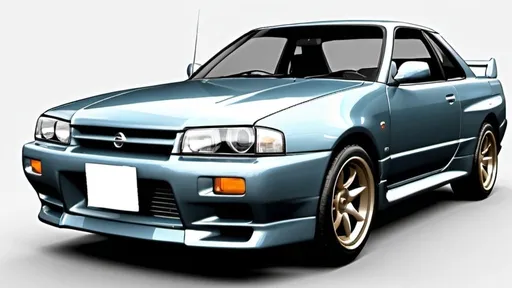 Prompt: Nissan Skyline R32 but it was designed in the 1950s