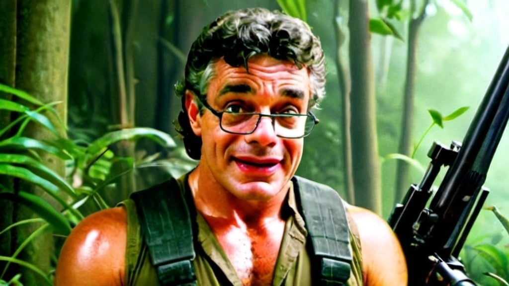 Create an image using the face reference. Make him...