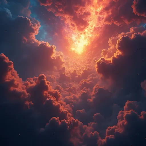 Prompt: Energies of the cosmic sort, bright and vibrant but malevolently chaotic.