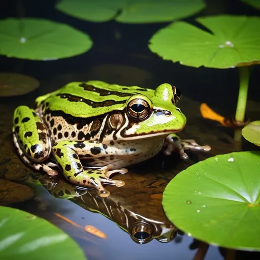 Prompt: Save the Sokol Park Speckled Frog