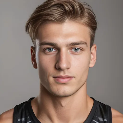 Prompt: 20 year old german man handsome athletic portrait
