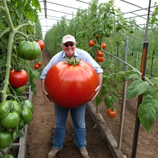 Prompt: a giant tomato named Ted that likes liquor