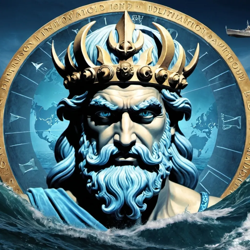 Prompt: poseidon information world domination