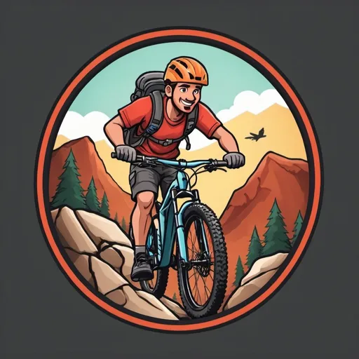 Prompt: logo for youtube channel that name is BRAVE BARDIA  about doing adventure jobs in nature like rock climbing boushcrafting and mtb bike riding