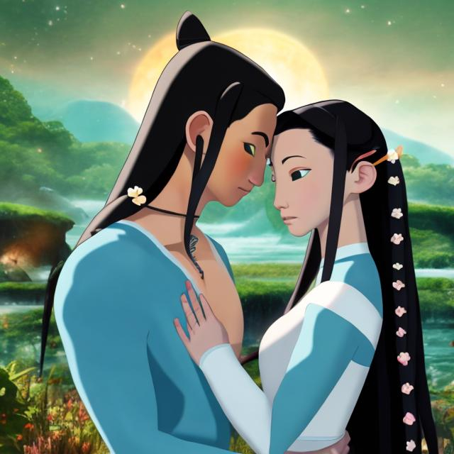 Prompt: Theme is two REAL people. Dreaming of an UNREAL love
Avatar inspired