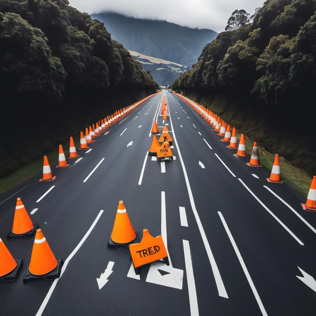 Prompt: NZ Road Temporary traffic management job