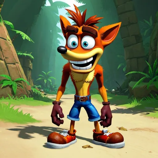 Prompt: Crash bandicoot 