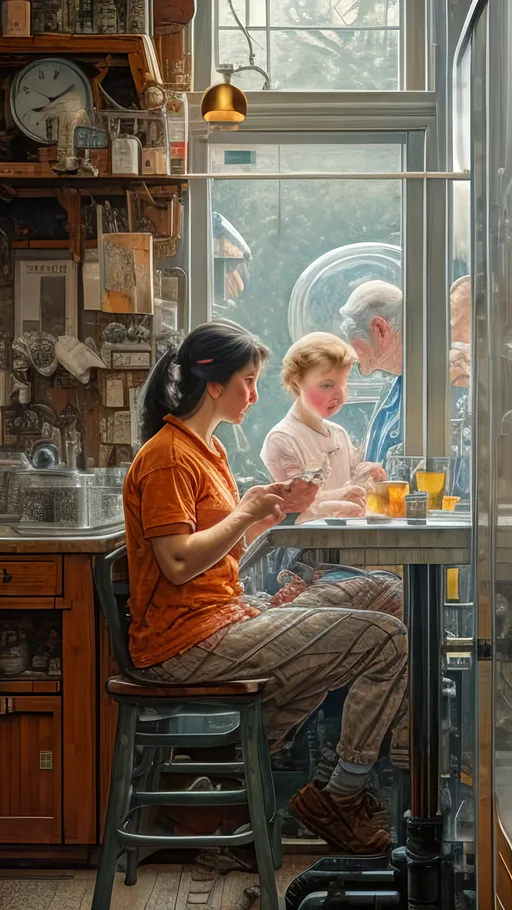 Prompt: create a highly detailed colored pencil drawing on grey paper, in the style of Norman Rockwell, Tsutomu Nihei, Steve Hanks, and Norman Rockwell, and Steve Hanks, every detail is meticulously captured, in HDR (High Dynamic Range), UHD (Ultra High Definition), and 1080p.   Nina Kiri makes a guest appearance as Harmony in the sci-fi tv series SEE.

working with a laptop computer

Nina Kiri makes a guest appearance as Harmony in season 2 and returns in a guest role in season 3, a servant in Pennsa attending to both Sibeth and Maghra Kane. Harmony's wardrobe reflects her servitude and aligns with the aesthetic of Pennsa's social structure.
