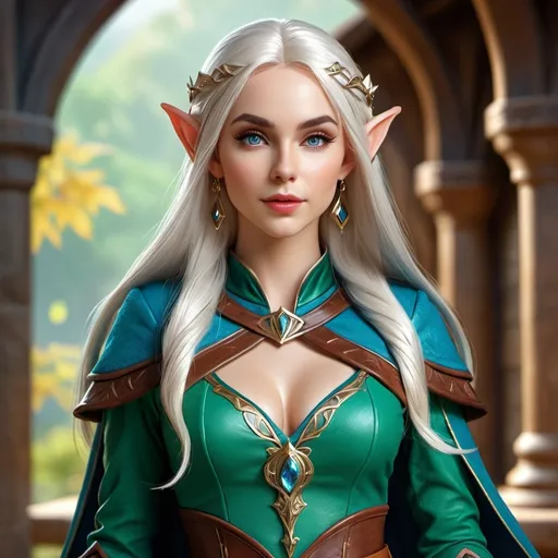 Prompt: hyper-realistic, female elf, wizard, (full body casting pose), attractive lean body, pale skin, long hair,  detailed eyes, beautiful face, (gorgeous and attractive),  fantasy setting, vibrant colors, dynamic posture, ultra-detailed facial features, , rich textures, perfect for Dungeons and Dragons illustration, high-quality image, character depth.