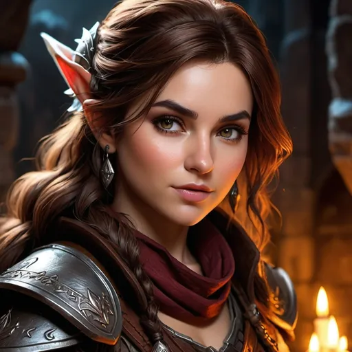 Prompt: (hyper-realistic) dungeon and dragons character, female, halfling rogue, intense details, vivid textures, dramatic lighting, captivating atmosphere, ultra-detailed.