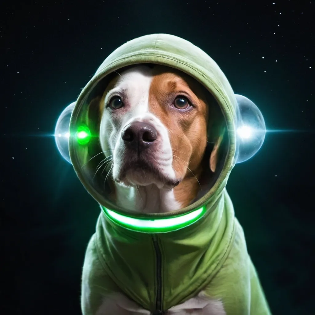 Prompt: A dog is an alien