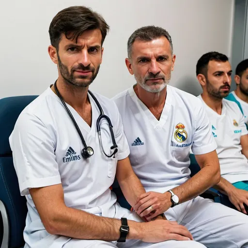 Prompt: A doctor fan to real madrid team