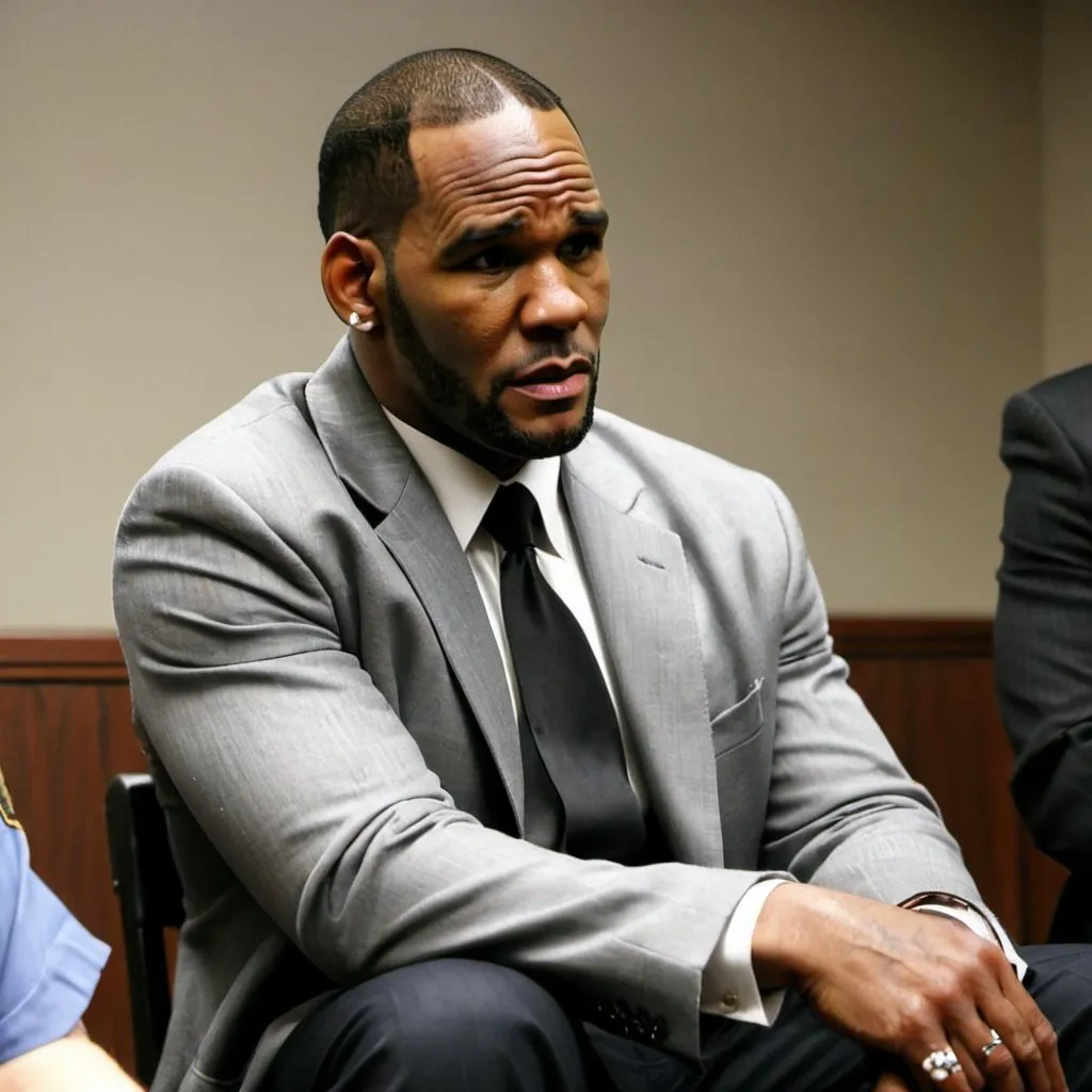 Prompt: R. Kelly sittin in jail crying