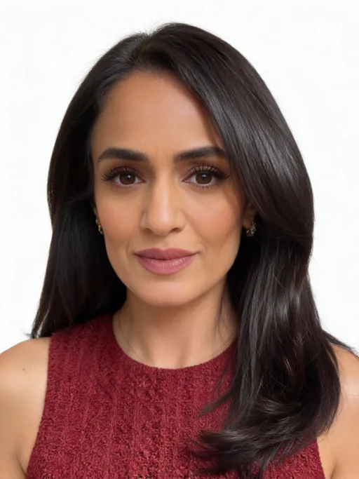 Prompt: The images Image1, Image2, Image3, Image4 represent the character. the character's clothing is Image5. 生成角色头部特写视图。保持自然表情，正视镜头。使用纯白色背景。确保头部完整呈现，符合人体比例。