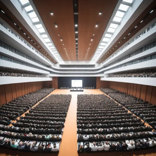 Prompt: 10.000 people in a conference hall