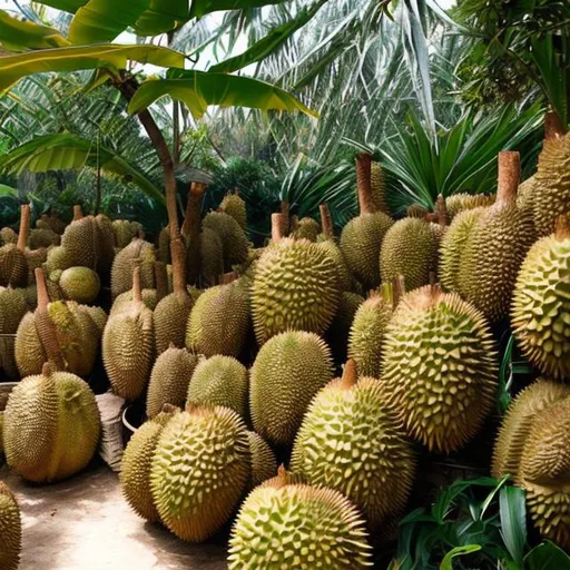 Prompt: durian garden